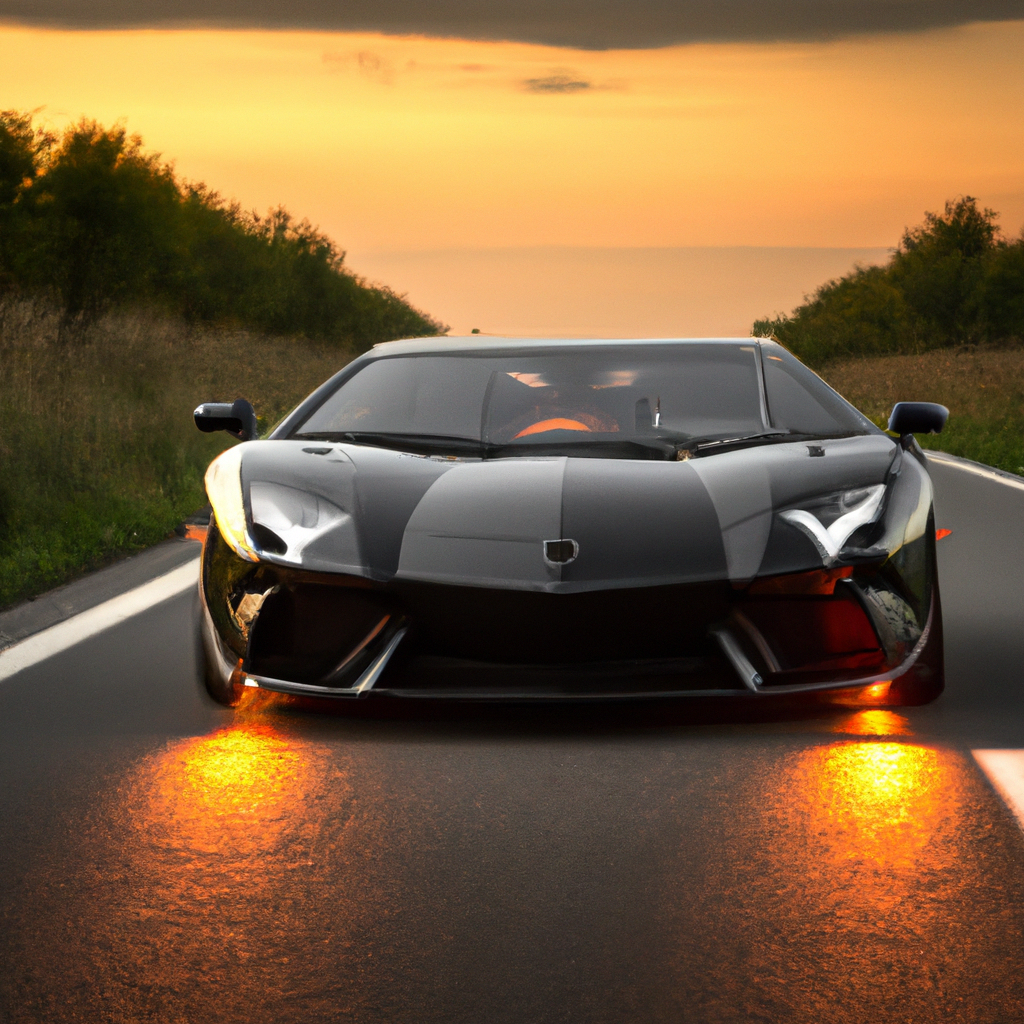 Lamborghini in autostrada